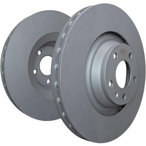 EBC Silver Cast Iron Rear Brake Rotor for Subaru WRX