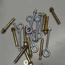 Assorted eye bolts and sleeve anchors hardware set
