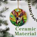 2 x Chihuahua Ornament, Dog Christmas Ornament  Christmas Tree Decor, Holiday Decoration, Stocking Stuffer, Festive Gift Idea, Gifts for Dog Lover, Friends, and Family