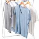 Honey-Can-Do Collapsible Metal Clothes Drying Rack, Foldable Laundry Rack Holds 40 lbs, Hanger-Friendly Design with Non-Skid Feet, Space-Saving Accordion Fold, Indoor Outdoor, White