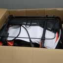 16-Inch 15.5 Amp 2-in-1 Electric Dethatcher and Scarifier with 14.5-Gallon Removable Thatch Collection Bag, Lawn Dethatcher with 5-Position Depth Adjustment, Quick-Fold, Keeps Lawn Healthy (
Orange
)