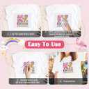 Teacher DTF Transfers Ready to Press - 20 Sheets Last Day of School Iron on Transfers Stickers Back to School T-Shirts Pink Bow Iron on Decals Patches for Backpacks Jeans DIY Costume