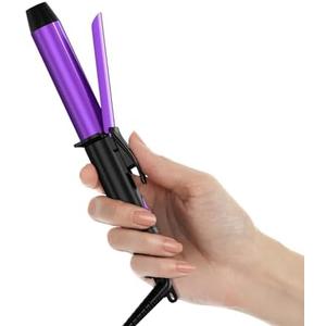 FARERY 1 Inch Barrel Travel Curling Iron, Dual Voltage, Ceramic Mini Hair Curler with Keratin&Argan Oil Infuse, Travel Size Curling Iron with Storage Bag