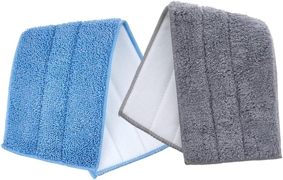 Superio Microfiber Mop Replacement Head, 16 inch Damp Mop Pad Refill for Miracle Mop Dusting and Spray Mop, attaches to Velcro mop(4 Pack)