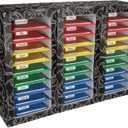 Really Good Stuff Classroom Mail Center - 27 Slots, Black - Office Mailboxes, Mail Sorter, Classroom Organization, Mailbox Organizer for Students and Teachers