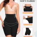 BESTENA Shapewear Tummy Control Shorts for Women High Waisted Seamless Girdles Body Shaper Thigh Slimmer Butt Lifter Panties (Black, XL)