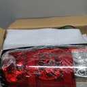 Tail Lights for 2007-2013 GMC Sierra, GMC Sierra 1500 2500HD 3500HD, Driver & Passenger Side Taillights, Sierra Brake Rear Lamp, Red, Black Edge, 1 Pair