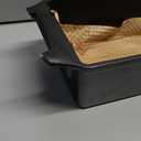 Lodge Seasoned Cast Iron Loaf Pan - Pre-Seasoned Rectangular Cast Iron Bakeware- Even Browning Bread Pan with Easy-Release Finish - PFAS-Free Non-Toxic Cookware - 8.5 Inches