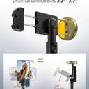 Vimose Phone Tripod & Selfie Stick with Remote, Portable, Lightweight for Video Recording Vlog, Extendable Travel Tripod Stand Compatible with iPhone Android, Black, 62"