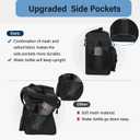 Lunch Box Cooler Bag - Tactical Insulated Lunchbox for Men - Large Soft Expandable Lunch Pail for Adults Work Outdoor Shifts Trips Black 16L