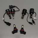 Fit For Ford Fusion 2006-2018 Light Bulbs, H7 High Beam + H11 Low Beam + H11 Fog Light Bulb, 6-Pack