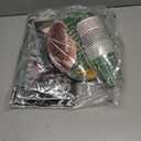 Football Party Supplies Kit Serve 24,Touchdown Plates,Napkins,Tablecloth,Banner,Balloon Football Birthday Party Decorations Tableware Set for Game Day Tailgate Decor