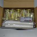 Christmas Window Candles, 8pcs Christmas Flameless Taper Candles Battery Operated with Remote & Timer, Candlestick, Suction Cups for Christma/Home/Wedding VNRFEIU