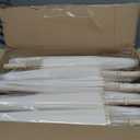 MBJZSL 60 Pack White Paper Umbrellas, 23.6 Inch Paper Parasol Umbrella Chinese Japanese Style DIY Umbrellas Decorative Vintage Decor for Wedding Props (60PCS)
