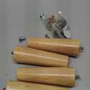 4pcs 6 Inch Wood Furniture Legs, Straight Conical Solid Wood Sofa Legs, Mid-Century Style Furniture Feet for Sofa Cabinet Table Cupboard Couch Ottoman Home DIY Projects