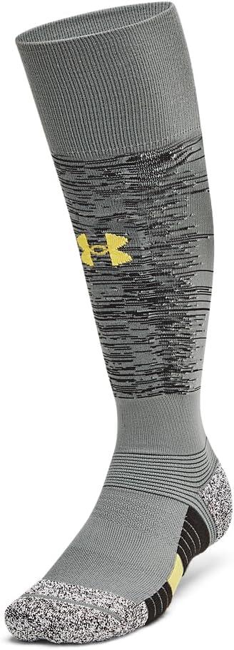 Under Armour Unisex Adult Magnetico Pocket Over the Calf Socks 1 Pack (Small, (709) Clay Green / Black / Taxi)