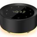 Alarm Clock White Noise Sound Machine & 7 Night Light 3-in-1, 20 Soothing Sounds, Timer, 31-Level Volume Control, Touch Button Control Noise Machine for Baby, Adults,Bedroom