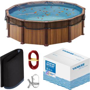 Yankee Pool Leaf Net Cover for 21 Ft. Above-Ground Round Pool - Heavy-Duty 0.15, Net to Protect from Leaves, Debris | Leaf Catcher to Prevent Clogging Yankee Pool Leaf Net Cover for 21 Ft. Above-Ground Round Pool - Heavy-Duty 0.15, Net to Protect from Leaves, Debris | Leaf Catcher to Prevent Clogging