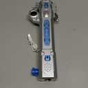 Light Up Sword, Flashing Dueling Sabers for Kids with FX Sound Retractable Blade, 7 Light Color War Warriors Weapon Toy, Cool Halloween Cosplay Costume Party Decoration Christmas Birthday Gift Silver