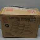 24pc Set Glass Food Storage Containers & Bowls with Airtight Lids - Leakproof BPA-Free Meal Prep Airtight Stackable Lunch Boxes, Kitchen Pantry & Storage Organizers - Microwave Freezer Dishwasher Safe