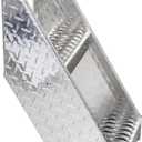 12 inch Wide Frame Step,Diamond Pattern Deck Wall,for Class 8 Trucks Silver