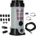 CL220 Off-line Automatic Pool Chlorinator for Swimming Pool Ponds Garden,Replacement for Hayward Chlorine Feeder,Economy in-Line Above-Ground Pool Automatic Chlorine Bromine Feeder,Easy to Install