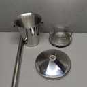 Silver Ice Bucket with Stand, large Champagne Ice Bucket 1.32 gal, Stainless Steel Ice Bucket, 3Ft Tall Ice Bucket for Cocktail Bar Parties