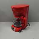MELLERHOME 12-Cup Red Coffee Maker - Perfect for Home or Office, Borosilicate Carafe, Auto-Off, Reusable Filter, Anti-Drip, Keep-Warm Function, Clear Water Level Window, Red Kitchen Accessories
