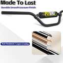 7/8" Pit Bike Handlebars with Foam Pad Motorcycle Handlebars for CRF YZF KXF KLX RMZ DRZ Dirt Bikes, ATV, Quad, E-Bike Mods,T6 Aluminum 7/8 Motorcycle Handlebar Upgrade (Black)