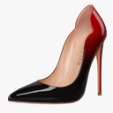 COLETER Women's Sexy Pointed Toe High Heels,4.72 inch/12cm Patent Leather Pumps,Wedding Dress Shoes,Cute Evening Stilettos 8