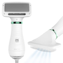 2-in-1 Dog Hair Dryer with Slicker Brush for Small-Sized Dogs and Cats | Pet Hair Dryer | Dog Blow Dryer | 300 Watts, 75-85 dB, Adjustable Temperature, Overheat Protection
