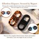 Magnetic Hair Clips for Women,Flat Hair Clips for Women,Strong Hold No-Slip No Crease 2-in-1 Hair Styling Clips, Gentle on All Hair Types for Easy Everyday Hairstyles