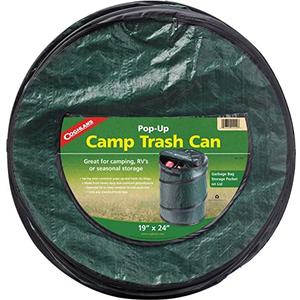 10 PACK Coghlan's Pop-Up Lightweight Trash Can – Collapsible Waste Bin for Camping, RV, Outdoor Events, and Travel – Durable, Compact, and Easy to Store – 29.5 Gallon 