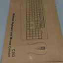 Wireless Keyboard and Mouse Combo, Full-Sized 2.4GHz Wireless Keyboard with Comfortable Palm Rest and Optical Wireless Mouse for Windows, Mac OS PC/Desktops/Computer/Laptops (Black)