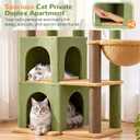 Globlazer Cactus Cat Tree Tower for Indoor Cats Large Adult, S63, Green
63 inch Sturdy Adult Cat Tree House with 2 Platform, 6 Cat Scratching Post, 2 Cat Caves, Dangling Toys