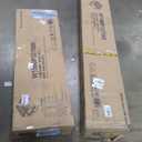 KEIKI Queen Over Queen Bunk Bed, Kids Wooden Floor Bed Frame with Ladder & Guardrail, Convertible to 2 Separated Teens Beds Frames, Upper Bedframe No Spring Box Needed, Easy Assembly, Brown