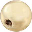 Aspen Creative 24029-11, Sphere Finial for Lamp Shade, Steel in Brass Plated Finish, 1" Height, (1 Pack)