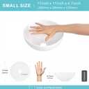 J-FAMILY 11'' Small Vessel Sink Bowl Bathroom Above Counter Vanity Sink Round White Ceramic Small Lavatory Wash Hand Basin, 11"D x 11"W x 4.7"H