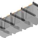 Overhead Garage Storage Rack, Heavy Duty Ceiling Storage Rack