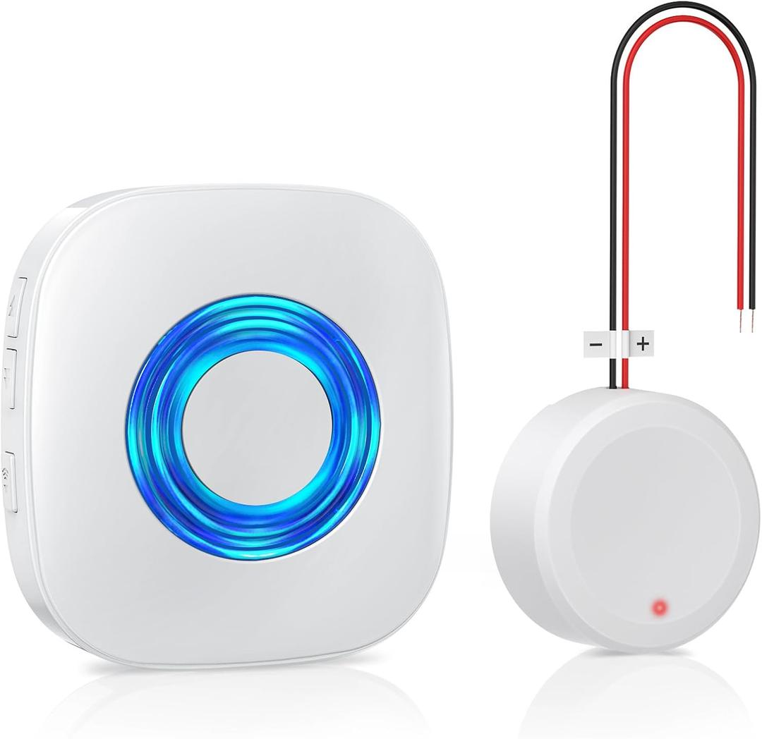 Wireless Doorbell Chime for Blink video Doorbell (1st gen)/(2nd gen) /Wired chime/Wired Button with Wired Transmitter (White)