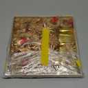 56Pcs Christmas Straw Star Ornaments Wheat Straw Handmade Woven Pendants Christmas Tree Hanging Decoration Crafts for Xmas Party Holiday New Year Decor