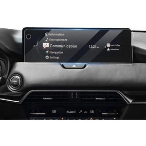 Karltys [Upgrade Screen Protector for [No Glare & Fingerprint] Tempered Glass 2024-2025 Mazda CX-90/2025 CX-70 12.3-Inch Touchscreen with Button