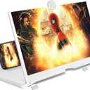 16 Inch Smartphone Screen Magnifier 3D HD Foldable Amplifier Phone Stand with Adjustable Angle Gift for Mom Dad Family Portable Universal Enlarger Movies Gaming Video