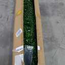 Fake Boxwood Grass Wall Roll with White Flower, 48"x120" (40 sqft)