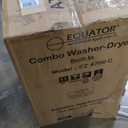 Equator 24" Original 110V Ventless Compact Combo Washer Dryer 1.6 cu.ft./15 lbs FULLY BUILT-IN 1400 rpm in Black