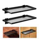FOFARY Garage Wall Shelving 4-Pack, 24"x12" Wall Mounted Shelves, Black