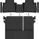Naibeve Floor Mats for Nissan Rogue 2021-2026 2026.5- All Weather Custom Fit for Nissan Rogue Floor Mats Cargo Mat with Backrest Mats Door Sill Guards Accessories(Not for Rogue Select or Sport Models)