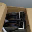 Giraffe Tools Stainless Steel Garden Hose Reel Heavy Duty, Wall/Floor Mounted Stainless Water Hose Reel Retractable with Crank, 150-Feet 5/8" Hose Capacity＆100FT hose