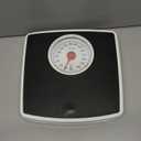 Taylor Battery Free Analog Scales for Body Weight, 330LB Capacity, Easy to Read Large 4.25-inch Dial, 10.3 x 10.6-inch Vinyl Mat Platform, Black