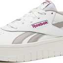 Reebok Women's Court Advance Surge Platform Sneakers (6.5, Footwear White/Chalk/Footwear White)